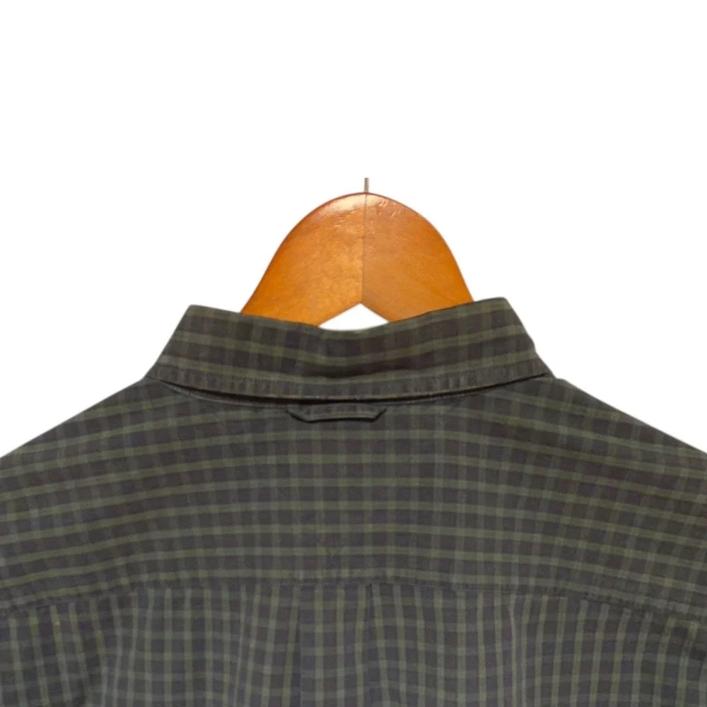 Tommy Hilfiger Men XXL Black Watch Tartan Plaid Shirt Vintage Crest Logo Cotton - Picture 7 of 10